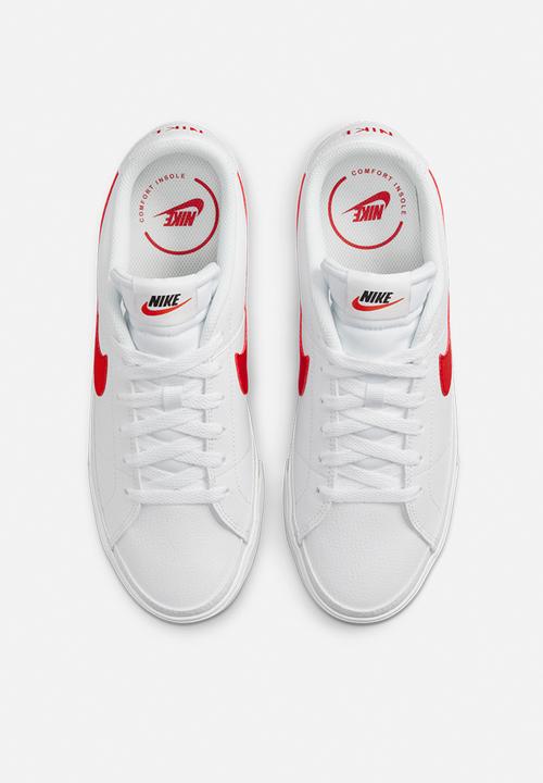 Nike - Court legacy next nature - white/university red-black-team orange