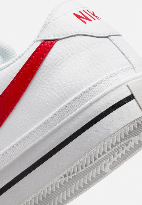 Nike - Court legacy next nature - white/university red-black-team orange