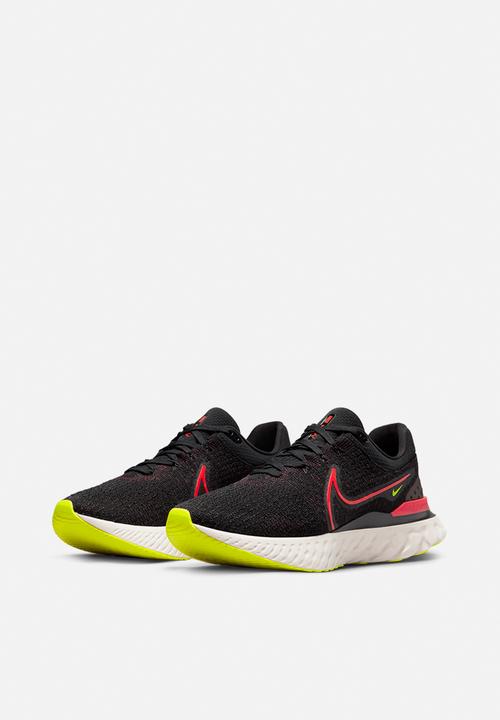 Nike - Nike react infinity run flyknit 3 - black/siren red-team red-volt