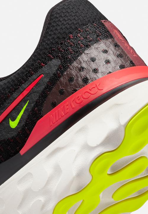 Nike - Nike react infinity run flyknit 3 - black/siren red-team red-volt