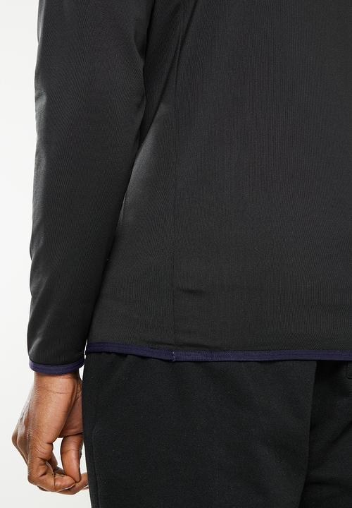 Lyle & Scott - Tech 1/4 zip midlayer - black