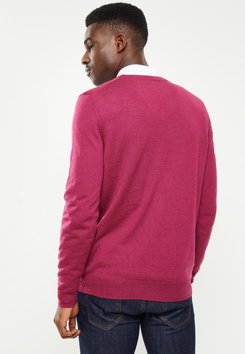 Lyle & Scott - Golf v neck pullover - pink 