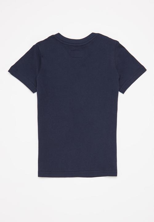 Aca Joe - Aca joe embossed core crew tee - navy
