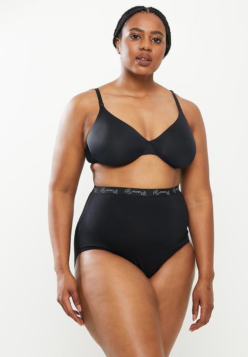 Jockey - Plus 3 pack plain full brief - multi