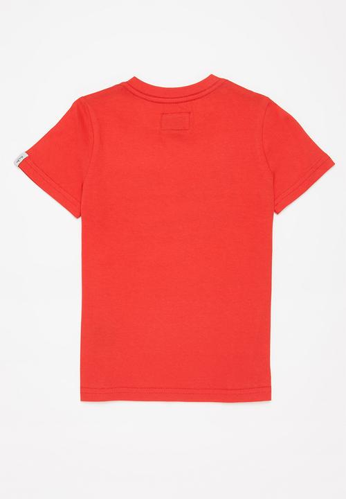 Aca Joe - Aca joe embossed core crew tee - red
