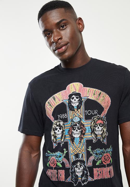 Only & Sons - Guns regular fit short sleeve tee - black