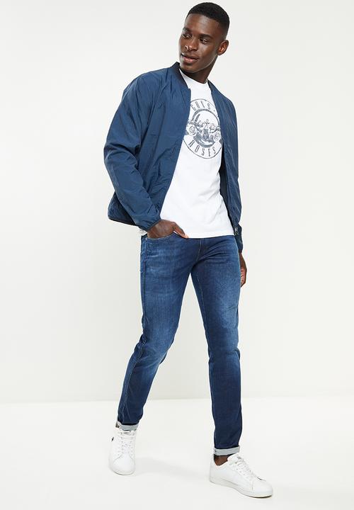 Only & Sons - Guns regular fit short sleeve tee - white