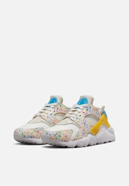 Nike - Wmns  air huarache - sail/university blue-vivid sulfur