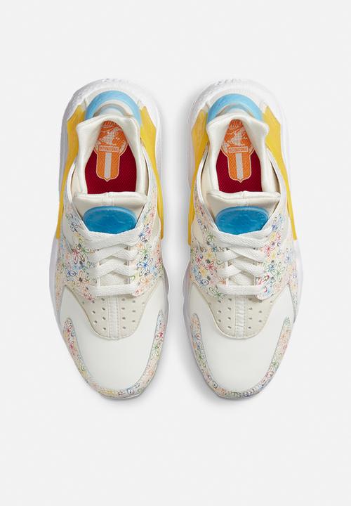 Nike - Wmns  air huarache - sail/university blue-vivid sulfur