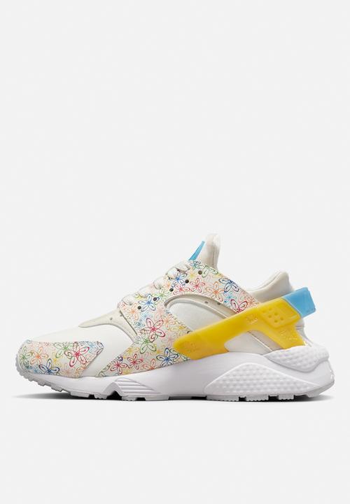 Nike - Wmns  air huarache - sail/university blue-vivid sulfur