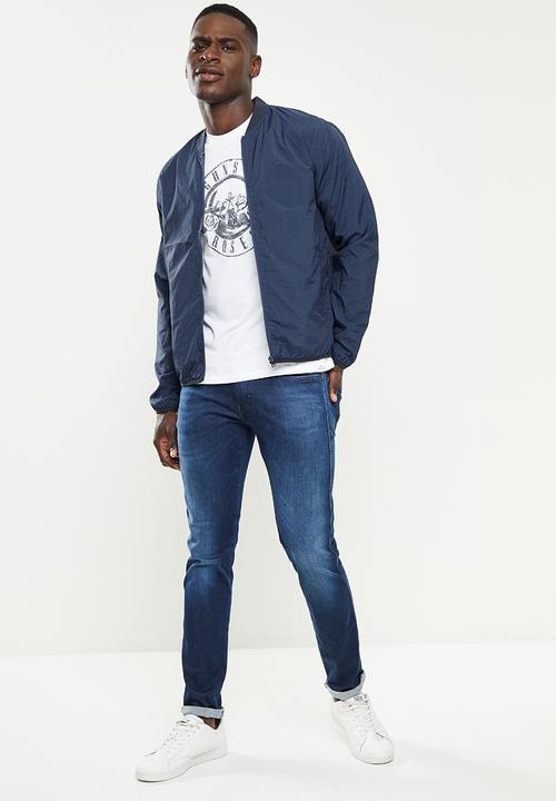 Only & Sons - Sawyer bomber jacket - blue