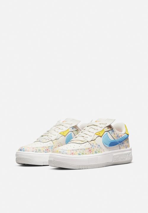 Nike - Wmns air force 1 fontanka - sail/university blue-vivid sulfur