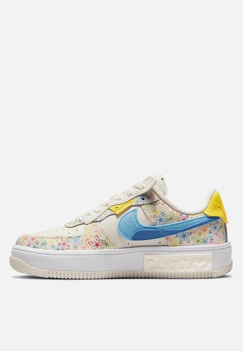 Nike - Wmns air force 1 fontanka - sail/university blue-vivid sulfur