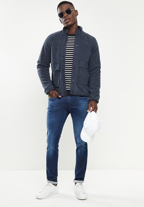 Only & Sons - Noah fleece jacket - navy