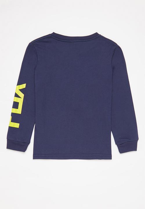 Fox - Splitting hairs long sleeve - navy