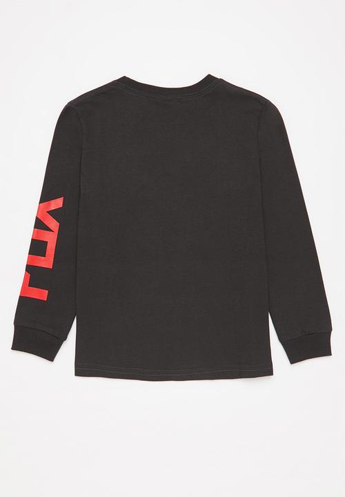 Fox - Splitting hairs long sleeve - black