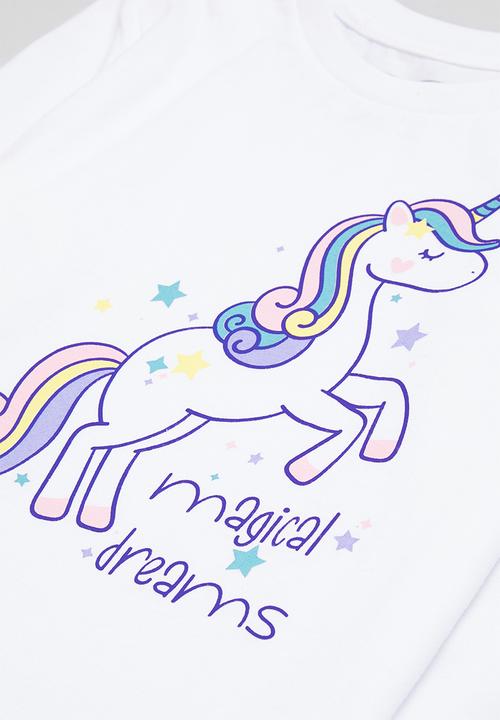 Pop Candy - Girls pj set - grey & white 