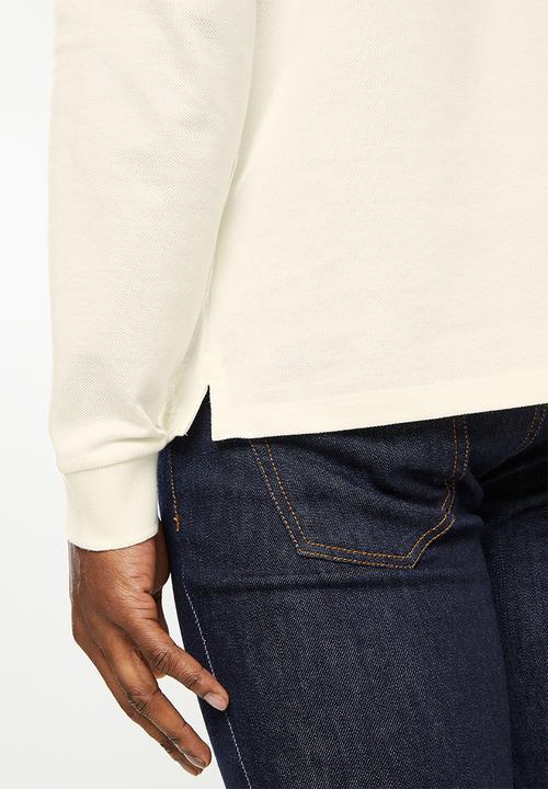 Ben Sherman - Ramford long sleeve golfer - off white