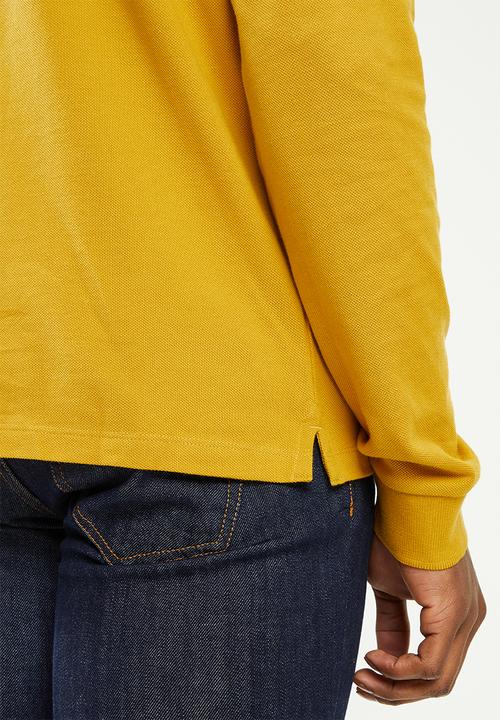 Ben Sherman - Ramford long sleeve golfer - mustard