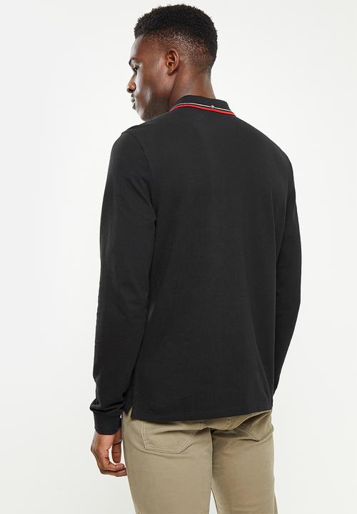 Ben Sherman - Ramford long sleeve golfer - black