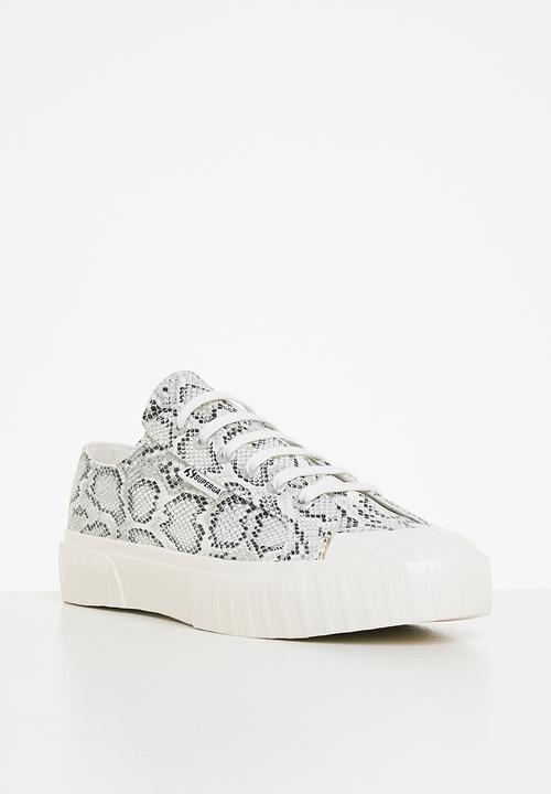 SUPERGA - 2631 stripe - a2b white black snake