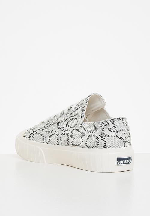 SUPERGA - 2631 stripe - a2b white black snake
