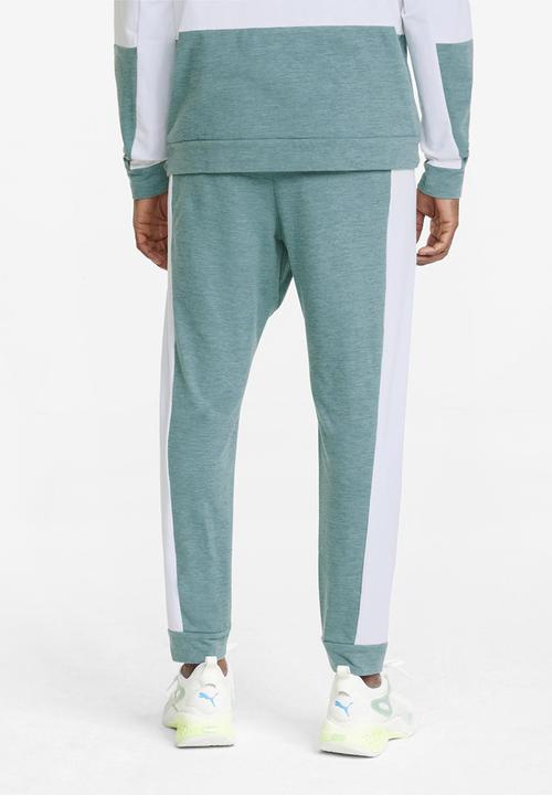 PUMA - CLOUDSPUN Training Joggers- Mineral blue heather & White