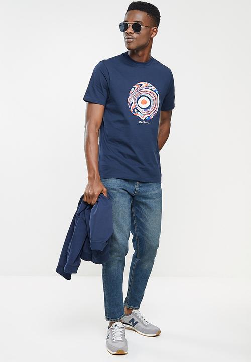 Ben Sherman - Trippy target tee - navy