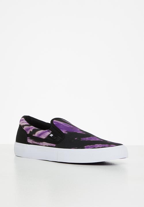 DC - DC x Black Sabbath Manual Slip On Shoes - Black & Purple