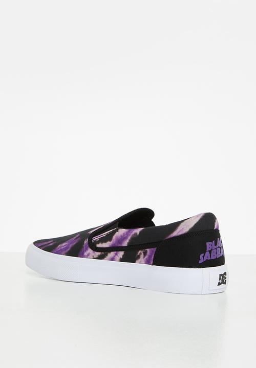 DC - DC x Black Sabbath Manual Slip On Shoes - Black & Purple