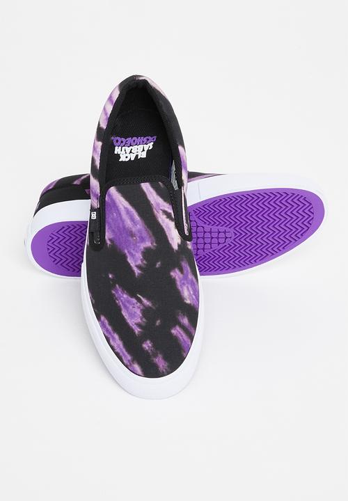 DC - DC x Black Sabbath Manual Slip On Shoes - Black & Purple