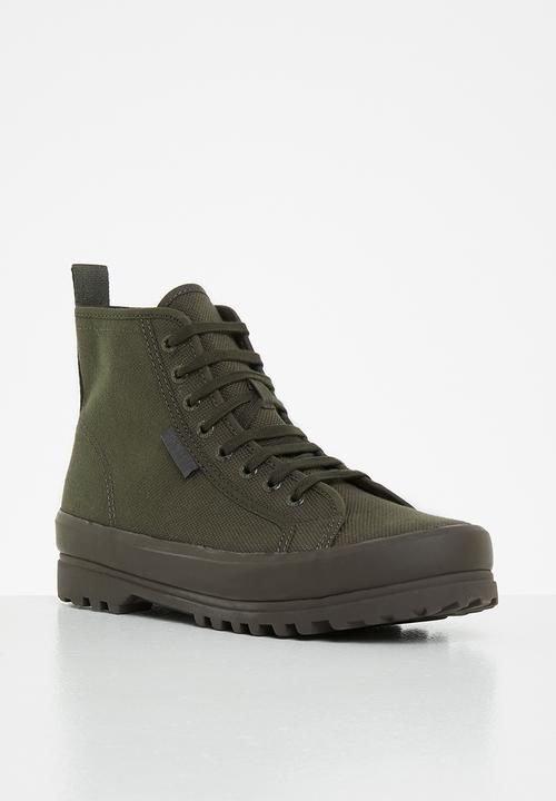 SUPERGA - 2341 tape - black olive/beige gresso