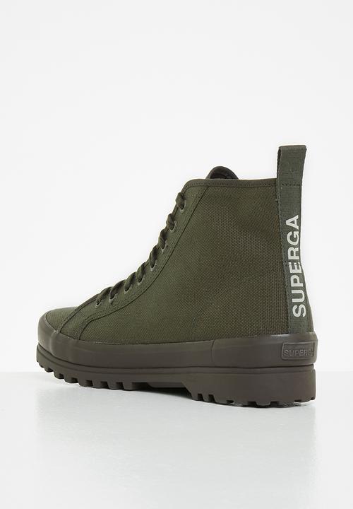 SUPERGA - 2341 tape - black olive/beige gresso