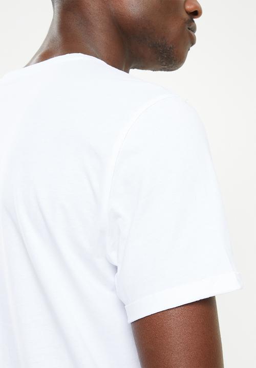POLO - Men pjc overdyed short sleeve tee - white