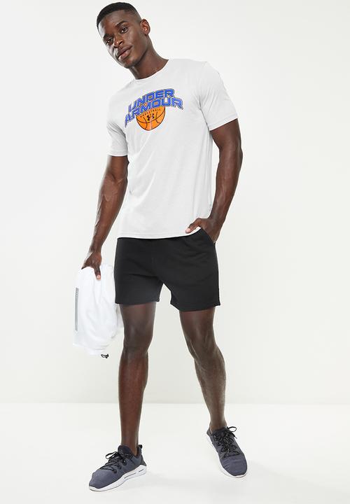 Under Armour - UA Basketball Branded Wordmark SS Tee- Grey 