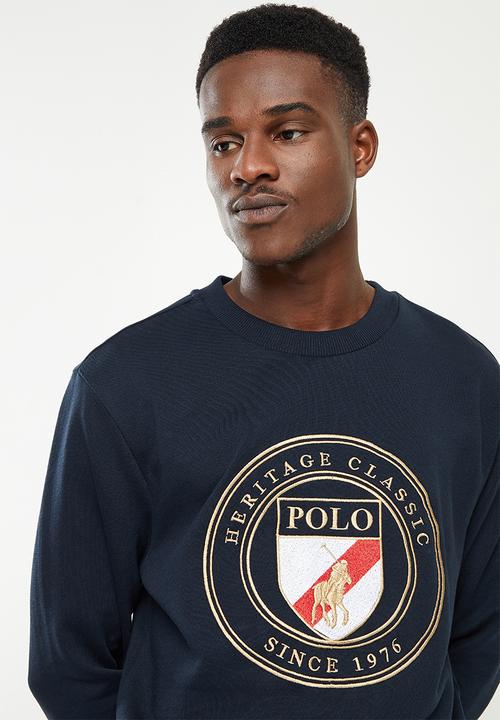 POLO - Men crest fleece sweat - navy