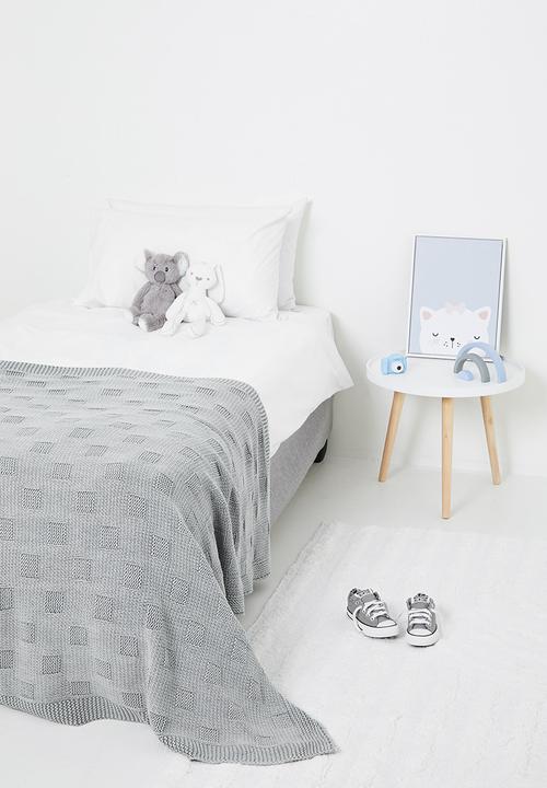 Sixth Floor - Cotton knit blankie - quiet grey