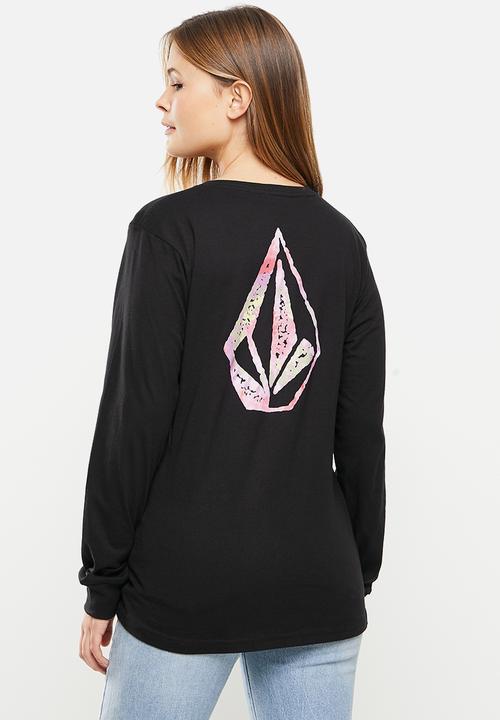 Volcom - Iconic stone long sleeve - black
