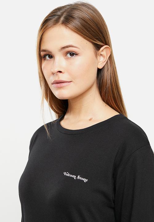 Volcom - Iconic stone long sleeve - black