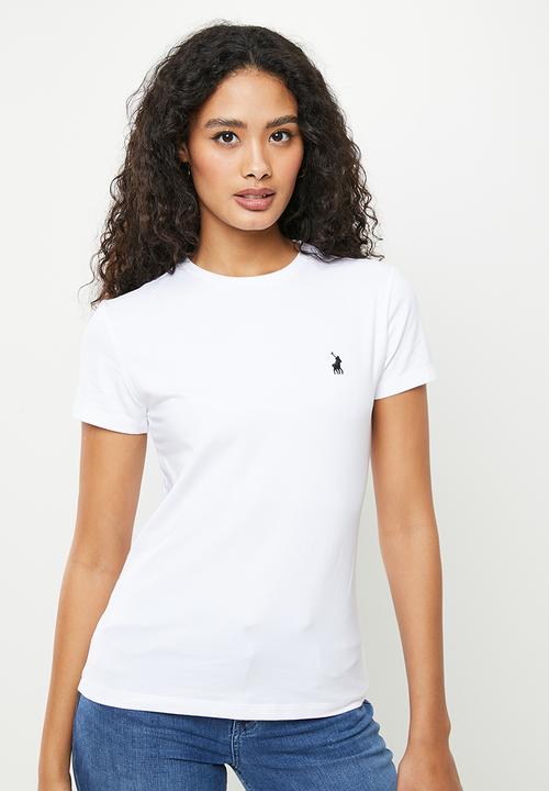 POLO - Wmn Allie short sleeve sml pony stretch T-shirt - white 