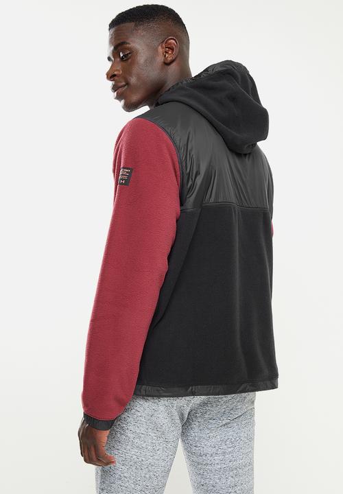 Under Armour - UA project rock microfleece hoody - red
