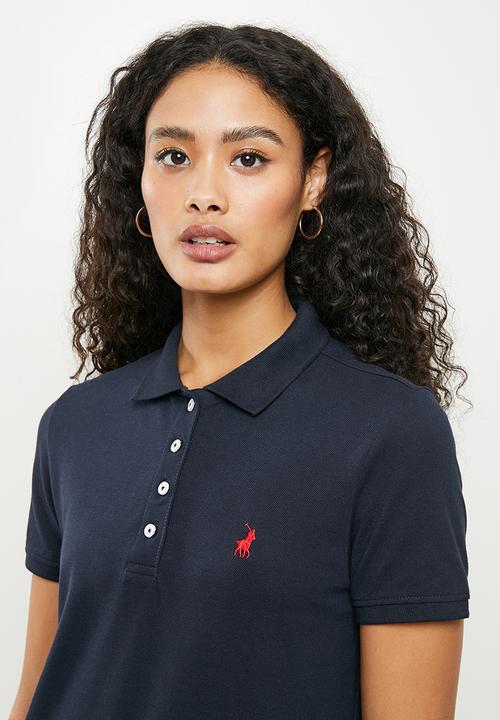 POLO - Wmn short sleeve essential sml pony golfer - navy