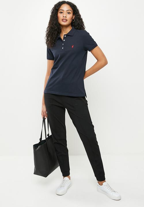 POLO - Wmn short sleeve essential sml pony golfer - navy