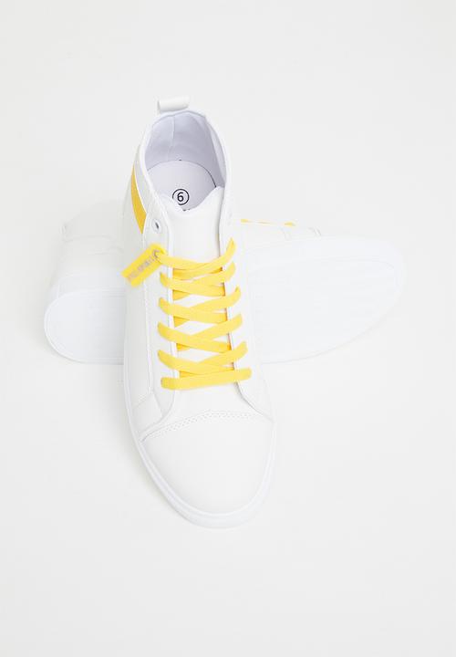 STYLE REPUBLIC - Karl hi-top sneaker - white & yellow