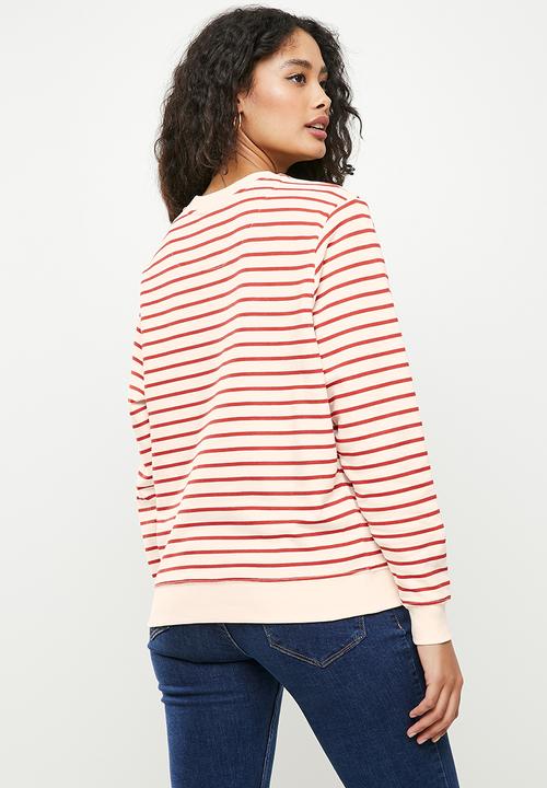 POLO - Stripe sweater - orange