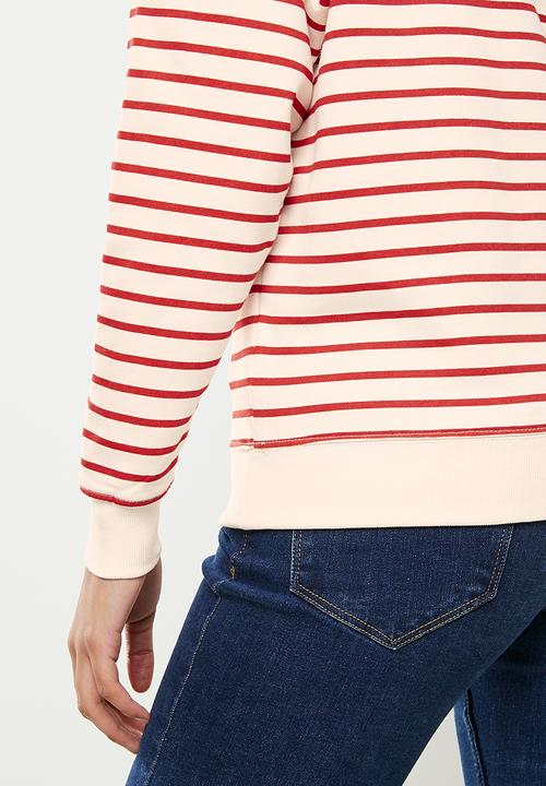 POLO - Stripe sweater - orange