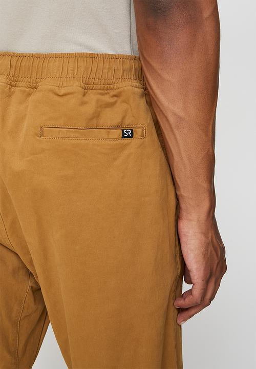 STYLE REPUBLIC - Slim tapered jogger - brown