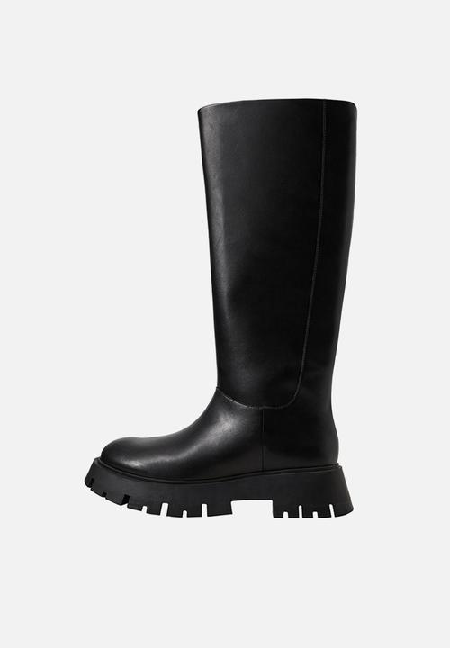 MANGO - Zayn high boot with track sole - black