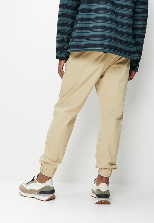 STYLE REPUBLIC - Slim tapered jogger - stone
