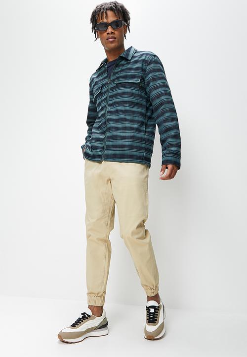 STYLE REPUBLIC - Slim tapered jogger - stone
